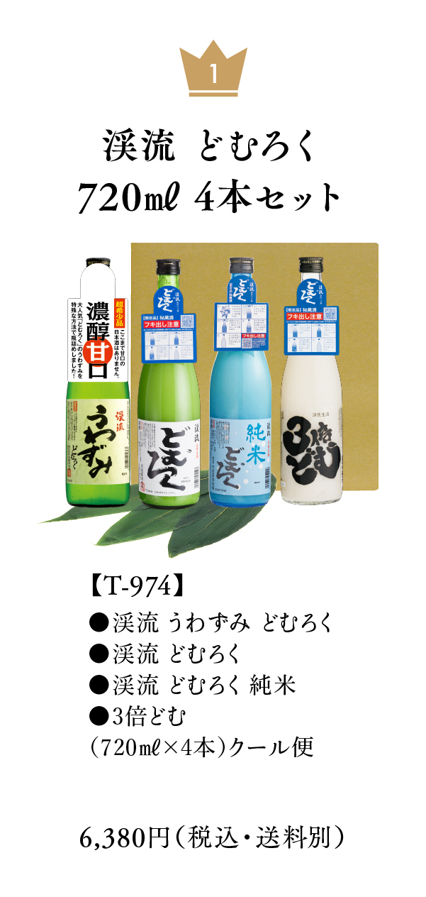 にごり酒4種濃厚飲み比べセット