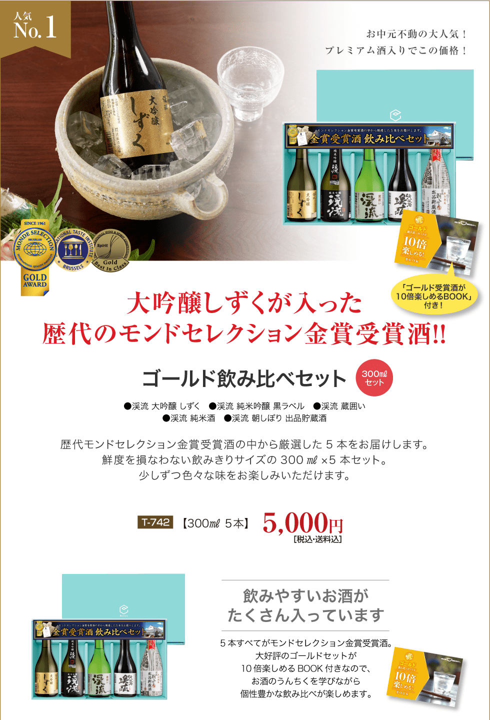 ゴールド飲み比べセット
