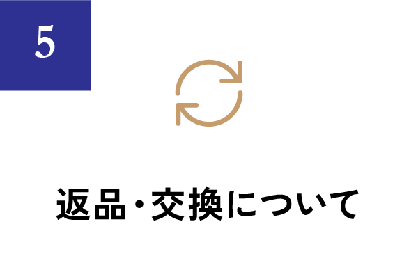 返品・交換について