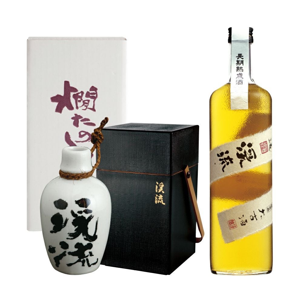 燗たのしセット＋渓流 大古酒特別セット】1合とっくり付き燗たのし